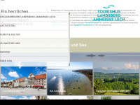 tourismus-landsberg-ammersee-lech.de Webseite Vorschau