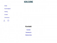 kohleurne.de Webseite Vorschau