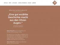 macho-pr.at Webseite Vorschau