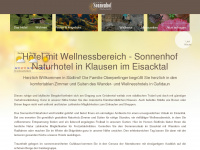 sonnen-hof.it Webseite Vorschau
