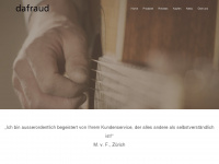 dafraud.ch Webseite Vorschau