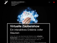 zaubershow-virtuell.de Webseite Vorschau