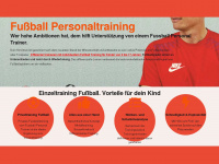 fussball-personaltraining.de Webseite Vorschau