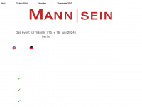 mannsein.org Webseite Vorschau