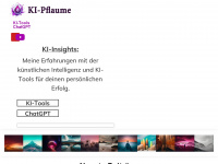 ki-pflaume.de Webseite Vorschau