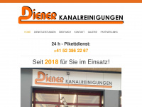 diener-kanalreinigungen.ch Webseite Vorschau