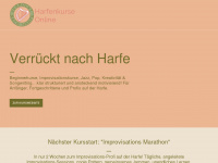 harfenkurse-online.de Webseite Vorschau