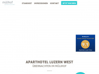 aparthotel-luzernwest.ch Webseite Vorschau