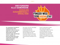 finger-weg-vom-sozialetat.de Webseite Vorschau