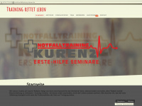 notfalltraining-kurenz.de Webseite Vorschau