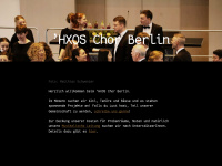 hxos-chor.de Webseite Vorschau