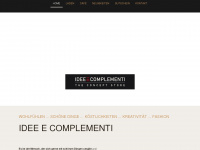 idee-e-complementi.de Webseite Vorschau