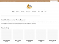 moonycreations.com Webseite Vorschau
