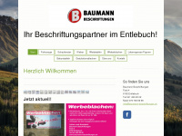 baumann-beschriftungen.ch Webseite Vorschau