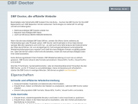 dbfdoctor.com Webseite Vorschau