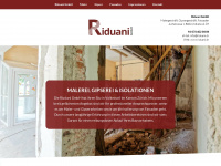 riduani.ch Webseite Vorschau