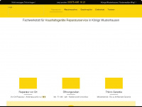 waschmaschinenreparatur-kw.de Webseite Vorschau