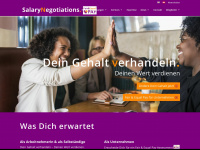 salarynegotiations.at Webseite Vorschau