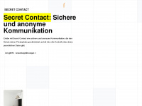 secret-contact.com Webseite Vorschau