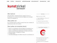 kunstzirkelswissair.ch Webseite Vorschau