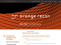 orange-recon.com Webseite Vorschau