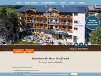 hotelpost-krimml.at Webseite Vorschau
