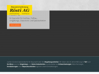 roesti-bau.ch Webseite Vorschau