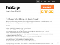pedalcargo.de Webseite Vorschau