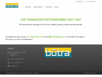 buetra.ch Webseite Vorschau