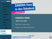sandrahess.ch Webseite Vorschau