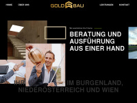 goldbau.at Webseite Vorschau
