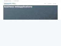 webapp.pro Webseite Vorschau