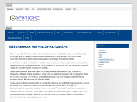 sd-print-service.de Webseite Vorschau