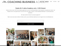 coaching-business-academy.de Webseite Vorschau