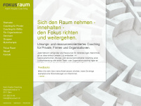 fokusraum.ch Webseite Vorschau