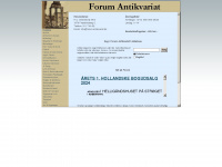 forum-antikvariat.dk Webseite Vorschau