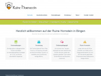 ruine-hornstein.com Webseite Vorschau