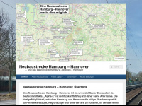 neubaustrecke-hamburg-hannover.de Webseite Vorschau