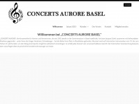 concertsaurore.ch Webseite Vorschau