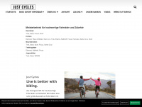 just-cycles.de Webseite Vorschau