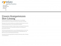 syntas.ch Webseite Vorschau