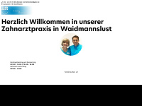 zahnarzt-waidmannslust.de Webseite Vorschau