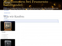 frumento-goldhandel.de Webseite Vorschau