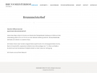 brunnmeisterhof.at Webseite Vorschau