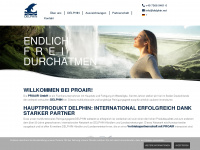 proair-delphin.com Webseite Vorschau