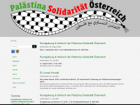 palaestinasolidaritaet.at Webseite Vorschau