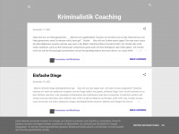 kriminalistik-coaching.blogspot.com Webseite Vorschau