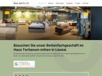 das-bett.ch Webseite Vorschau