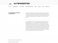 altwingerten.ch Webseite Vorschau