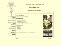 duerr-florist.de Webseite Vorschau